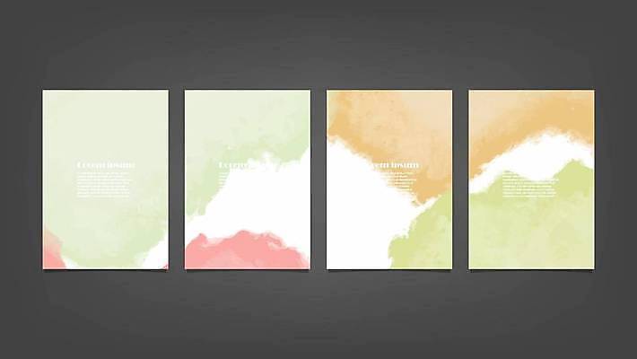 EPS 해외이미지 디자인 배너 백그라운드 일러스트 추상 사람없음 세로 세트 해외일러스트 무늬 파일형식 벡터 이미지허브