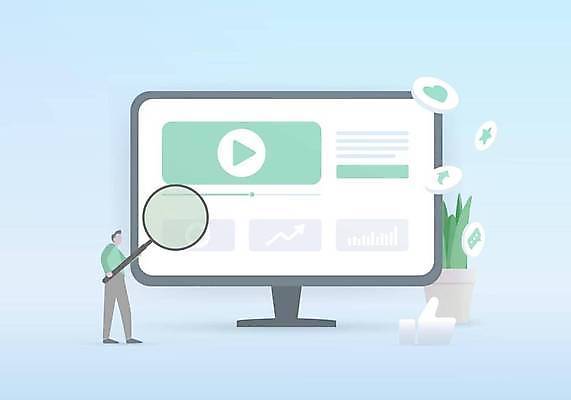 EPS 해외이미지 직업 인터넷 일러스트 비즈니스 텍스트 통신 돋보기 컴퓨터 인포그래픽 계획 연결 책상 분석 동영상 마케팅 블로거 블로그 출판 네트워킹 해외일러스트 가구 컨셉 전자제품 네트워크 파일형식 벡터 이미지허브