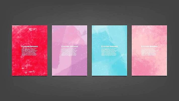 EPS 해외이미지 디자인 배너 백그라운드 일러스트 추상 사람없음 세로 세트 해외일러스트 무늬 파일형식 벡터 이미지허브