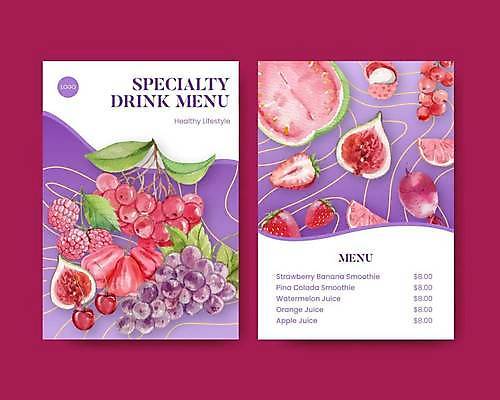 EPS 해외이미지 배너 조각 백그라운드 잎 일러스트 딸기 포도 단면 수박 타이포그라피 사람없음 세트 체리 달콤 허브 블루베리 산딸기 무화과 카피스페이스 버건디 해외일러스트 식물 문자 과일 빨간색 공백 맛 파일형식 벡터 이미지허브