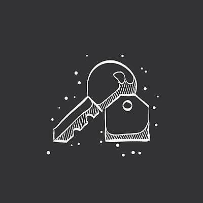 EPS 해외이미지 일러스트 열쇠 사람없음 검은색 해외일러스트 컬러 파일형식 벡터 이미지허브