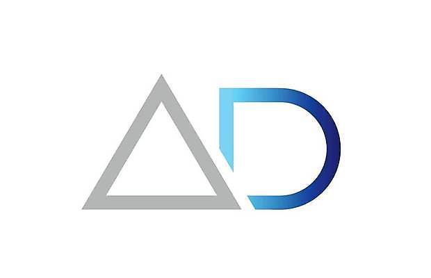 EPS 해외이미지 모양 템플릿 디자인 알파벳 백그라운드 일러스트 회사 비즈니스 파란색 회색 편지 심볼 신분 A D 엘리먼트 활자 해외일러스트 영어 컬러 활자판 파일형식 벡터 이미지허브