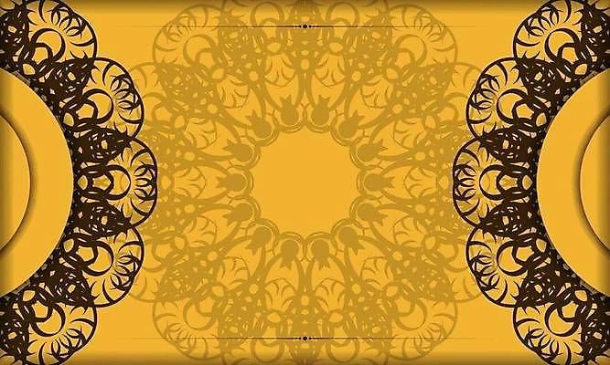 EPS 해외이미지 디자인 백그라운드 패턴 일러스트 사람없음 노란색 화려 해외일러스트 컬러 컨셉 무늬 파일형식 벡터 이미지허브