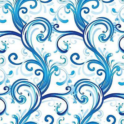 EPS 해외이미지 파도 백그라운드 일러스트 미술 사람없음 파란색 스타일 해외일러스트 바다 컬러 문화예술 파일형식 벡터 이미지허브