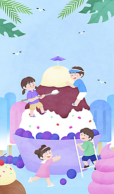 전신 PSD 여자 남자 어린이 하늘색 일러스트 사다리 갈매기 아이스크림 매달리기 들기 소녀 소년 여러명 여름 달리기 숟가락 달콤 시원함 즐거움 블루베리 오르기 팥 팥빙수 막대아이스크림 열대잎 어린이만 국내일러스트 계절 감정 다수 잎 과일 모션 조류 디저트 수저 사람 파란색 도구 맛 빙수 파일형식