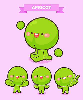 분홍색 일러스트 서기 웃음 앉기 사람없음 축제 브이 특산물 손인사 과일캐릭터 특산물캐릭터 매실 지역축제 대한민국축제 매실축제 일러캐릭터 AI파일 캐릭터 컬러 모션 표정 손짓 인사 파일형식 벡터