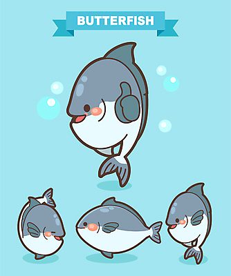 여러마리 일러스트 사람없음 파란색 축제 물방울 특산물 따봉 어류캐릭터 특산물캐릭터 병어 지역축제 대한민국축제 병어축제 일러캐릭터 AI파일 캐릭터 컬러 동물캐릭터 다수 어류 최고 파일형식 벡터