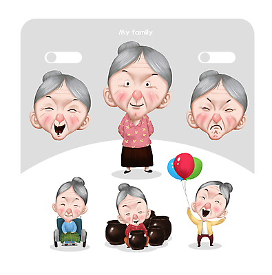 전신 여자 노년 할머니 얼굴 일러스트 가족 서기 미소 웃음 앉기 여러명 환자 분노 항아리 찡그림 담요 즐거움 휠체어 뒷짐 풍선 웅크림 이모티콘 독거노인 풍선잡기 노인여자만 월간캐릭터 일러캐릭터 AI파일 캐릭터 감정 다수 의학 관계 모션 표정 사람 성인 신체부위 잡기 도자기 여자만 노인만 파일형식 벡터