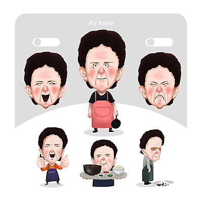 전신 여자 얼굴 중년 일러스트 가족 밥 엄마 쟁반 서기 미소 웃음 들기 여러명 상반신 식당 앞치마 분노 프라이팬 찡그림 사장 뚝배기 자영업 쏟아짐 따봉 이모티콘 깨짐 황당 중년여자만 소상공인 월간캐릭터 일러캐릭터 AI파일 직업 캐릭터 감정 음식 다수 컨셉 비즈니스 관계 모션 주방용품 표정 사람 성인 신체부위 경제 상점 최고 상인 여자만 중년만 파일형식 벡터