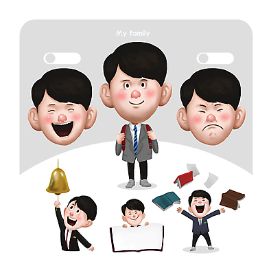전신 남자 교복 얼굴 남학생 일러스트 가족 청소년 책가방 서기 미소 웃음 여러명 상반신 10대 책 만세 분노 잡기 던지기 찡그림 즐거움 매기 이모티콘 골든벨 십대남자만 월간캐릭터 일러캐릭터 AI파일 캐릭터 학생 옷 감정 다수 가방 관계 모션 표정 사람 신체부위 종 남자만 십대만 파일형식 벡터