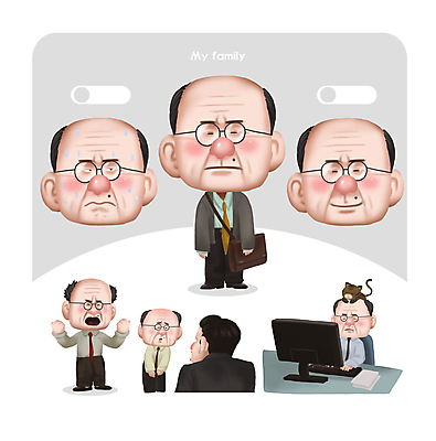 전신 한마리 노년 남자 얼굴 일러스트 가족 피곤 서기 미소 웃음 정장 여러명 상반신 반려동물 컴퓨터 모니터 고양이 주먹 분노 키보드 업무 비즈니스맨 승차 상사 아저씨 손모으기 이모티콘 눈치 노인남자만 안경낌 반려묘 땀흘리기 월간캐릭터 일러캐릭터 AI파일 동물 캐릭터 1 옷 감정 안경 다수 컨셉 비즈니스 포유류 관계 모션 표정 사람 손짓 성인 신체부위 전자제품 작업 직장인 남자만 노인만 파일형식 벡터