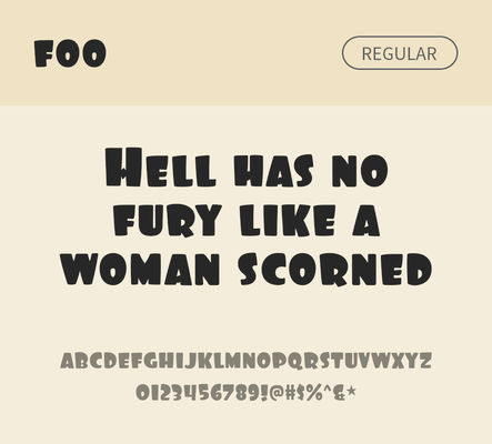 알파벳 영어 폰트 사람없음 OTF 레귤러체 낱개폰트 설치폰트 디자인서체 영문폰트 Typodermic_서체 foo_서체 문자 파일형식