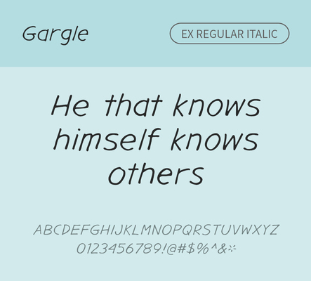 알파벳 영어 폰트 사람없음 필기체 OTF 레귤러체 낱개폰트 설치폰트 디자인서체 영문폰트 Typodermic_서체 이탤릭체 gargle_서체 문자 파일형식