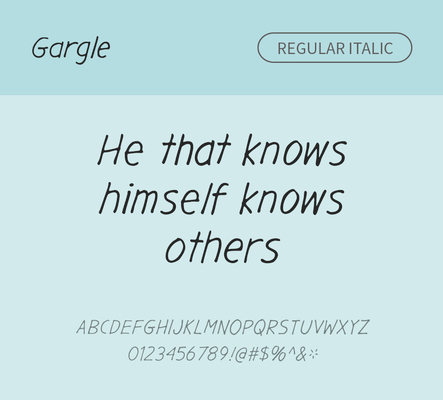 알파벳 영어 폰트 사람없음 필기체 OTF 레귤러체 낱개폰트 설치폰트 디자인서체 영문폰트 Typodermic_서체 이탤릭체 gargle_서체 문자 파일형식