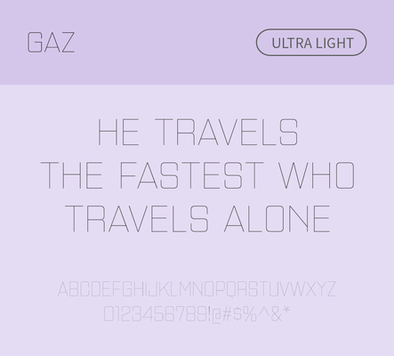 알파벳 영어 폰트 사람없음 OTF 라이트체 낱개폰트 설치폰트 디자인서체 영문폰트 Typodermic_서체 산세리프체 gaz_서체 문자 파일형식