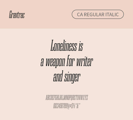 알파벳 영어 폰트 사람없음 OTF 레귤러체 낱개폰트 설치폰트 디자인서체 영문폰트 Typodermic_서체 이탤릭체 슬랩세리프체 gravtrac_서체 gravtracca_서체 문자 파일형식