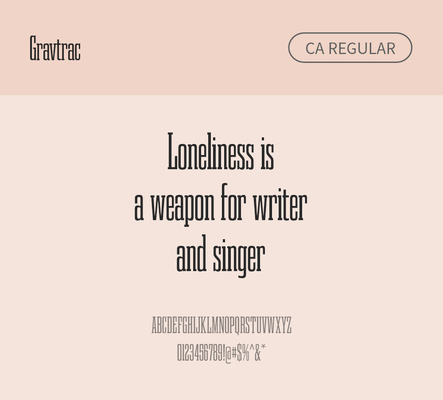 알파벳 영어 폰트 사람없음 OTF 레귤러체 낱개폰트 설치폰트 디자인서체 영문폰트 Typodermic_서체 슬랩세리프체 gravtrac_서체 gravtracca_서체 문자 파일형식