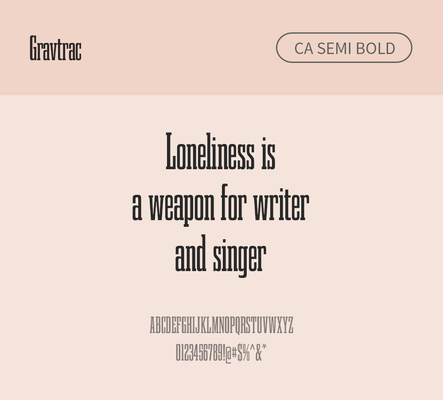 알파벳 영어 폰트 사람없음 OTF 낱개폰트 설치폰트 디자인서체 세미볼드체 영문폰트 Typodermic_서체 슬랩세리프체 gravtrac_서체 gravtracca_서체 문자 파일형식