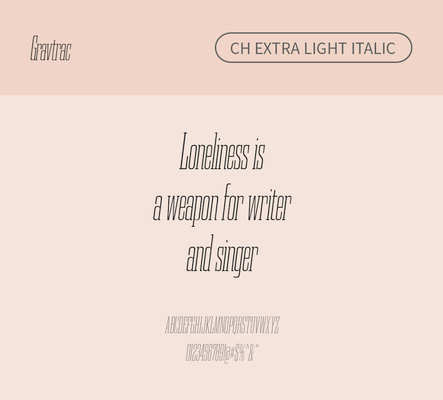 알파벳 영어 폰트 사람없음 OTF 라이트체 낱개폰트 설치폰트 디자인서체 영문폰트 Typodermic_서체 이탤릭체 슬랩세리프체 gravtrac_서체 gravtracch_서체 문자 파일형식