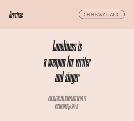 알파벳 영어 폰트 사람없음 OTF 낱개폰트 설치폰트 디자인서체 영문폰트 Typodermic_서체 이탤릭체 슬랩세리프체 헤비체 gravtrac_서체 gravtracch_서체 문자 파일형식