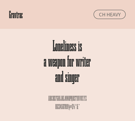 알파벳 영어 폰트 사람없음 OTF 낱개폰트 설치폰트 디자인서체 영문폰트 Typodermic_서체 슬랩세리프체 헤비체 gravtrac_서체 gravtracch_서체 문자 파일형식