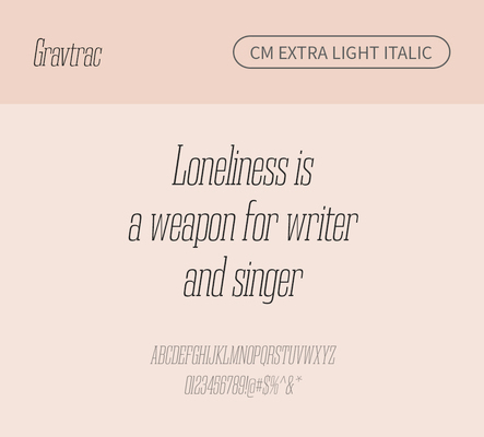 알파벳 영어 폰트 사람없음 OTF 라이트체 낱개폰트 설치폰트 디자인서체 영문폰트 Typodermic_서체 이탤릭체 슬랩세리프체 gravtrac_서체 gravtraccm_서체 문자 파일형식