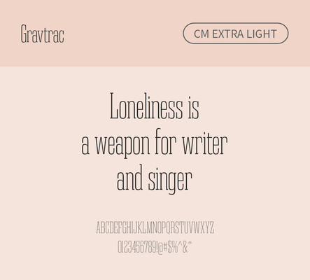 알파벳 영어 폰트 사람없음 OTF 라이트체 낱개폰트 설치폰트 디자인서체 영문폰트 Typodermic_서체 슬랩세리프체 gravtrac_서체 gravtraccm_서체 문자 파일형식