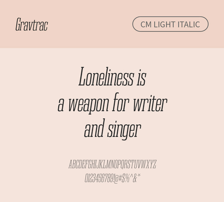 알파벳 영어 폰트 사람없음 OTF 라이트체 낱개폰트 설치폰트 디자인서체 영문폰트 Typodermic_서체 이탤릭체 슬랩세리프체 gravtrac_서체 gravtraccm_서체 문자 파일형식