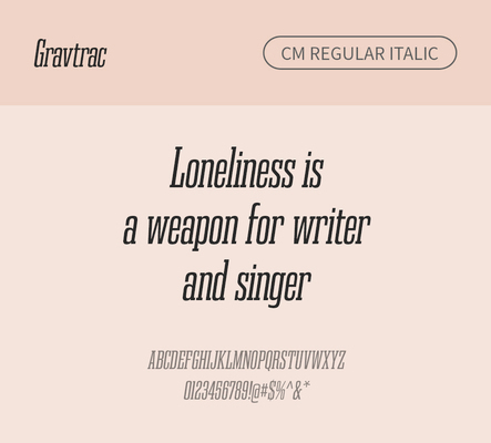 알파벳 영어 폰트 사람없음 OTF 레귤러체 낱개폰트 설치폰트 디자인서체 영문폰트 Typodermic_서체 이탤릭체 슬랩세리프체 gravtrac_서체 gravtraccm_서체 문자 파일형식