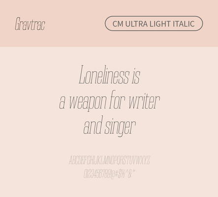 알파벳 영어 폰트 사람없음 OTF 라이트체 낱개폰트 설치폰트 디자인서체 영문폰트 Typodermic_서체 이탤릭체 슬랩세리프체 gravtrac_서체 gravtraccm_서체 문자 파일형식