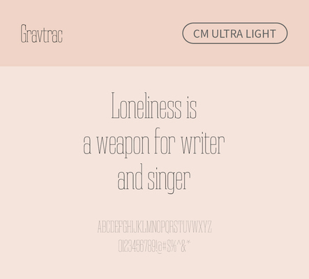 알파벳 영어 폰트 사람없음 OTF 라이트체 낱개폰트 설치폰트 디자인서체 영문폰트 Typodermic_서체 슬랩세리프체 gravtrac_서체 gravtraccm_서체 문자 파일형식