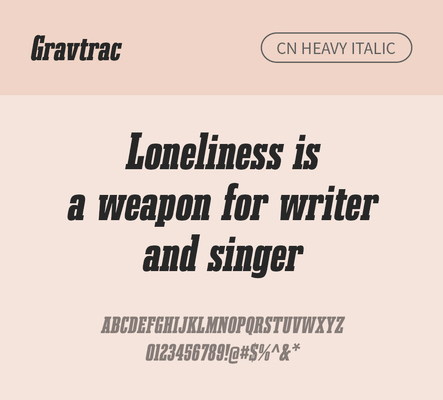 알파벳 영어 폰트 사람없음 OTF 낱개폰트 설치폰트 디자인서체 영문폰트 Typodermic_서체 이탤릭체 슬랩세리프체 헤비체 gravtrac_서체 gravtraccn_서체 문자 파일형식