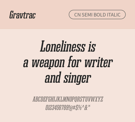 알파벳 영어 폰트 사람없음 OTF 낱개폰트 설치폰트 디자인서체 세미볼드체 영문폰트 Typodermic_서체 이탤릭체 슬랩세리프체 gravtrac_서체 gravtraccn_서체 문자 파일형식