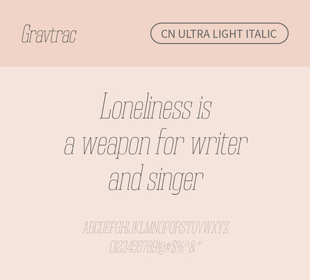 알파벳 영어 폰트 사람없음 OTF 라이트체 낱개폰트 설치폰트 디자인서체 영문폰트 Typodermic_서체 이탤릭체 슬랩세리프체 gravtrac_서체 gravtraccn_서체 문자 파일형식