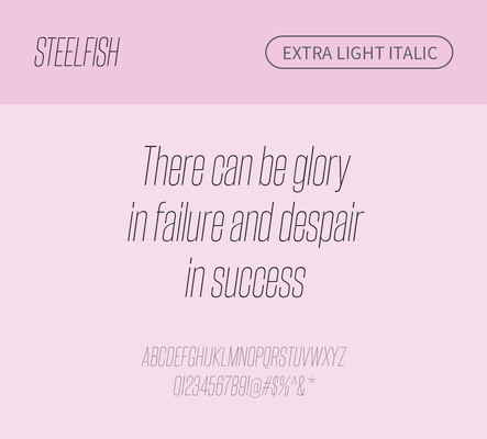 알파벳 영어 폰트 사람없음 OTF 라이트체 낱개폰트 설치폰트 디자인서체 영문폰트 Typodermic_서체 산세리프체 이탤릭체 steelfish_서체 문자 파일형식