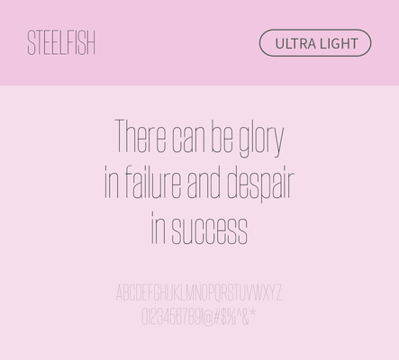 알파벳 영어 폰트 사람없음 OTF 라이트체 낱개폰트 설치폰트 디자인서체 영문폰트 Typodermic_서체 산세리프체 steelfish_서체 문자 파일형식