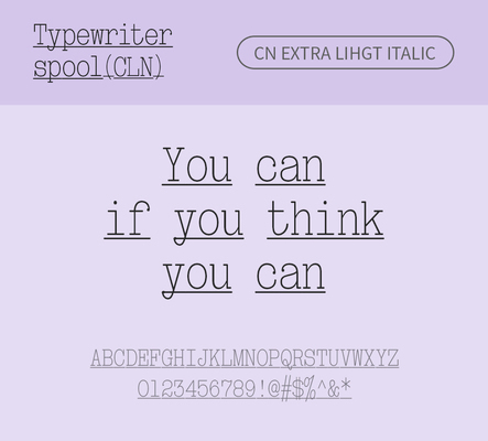 알파벳 영어 폰트 사람없음 OTF 라이트체 낱개폰트 설치폰트 디자인서체 영문폰트 Typodermic_서체 이탤릭체 활자체 typewriterspoolcln_서체 typewriterspoolclncn_서체 문자 파일형식