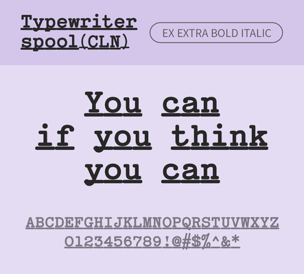 알파벳 영어 폰트 사람없음 OTF 낱개폰트 설치폰트 디자인서체 영문폰트 엑스트라볼드체 Typodermic_서체 이탤릭체 활자체 typewriterspoolcln_서체 typewriterspoolclnex_서체 문자 파일형식