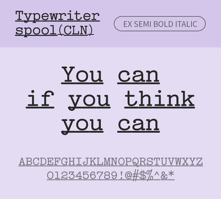 알파벳 영어 폰트 사람없음 OTF 낱개폰트 설치폰트 디자인서체 세미볼드체 영문폰트 Typodermic_서체 이탤릭체 활자체 typewriterspoolcln_서체 typewriterspoolclnex_서체 문자 파일형식