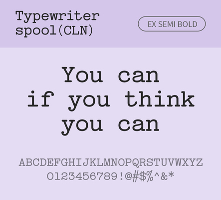 알파벳 영어 폰트 사람없음 OTF 낱개폰트 설치폰트 디자인서체 세미볼드체 영문폰트 Typodermic_서체 활자체 typewriterspoolcln_서체 typewriterspoolclnex_서체 문자 파일형식