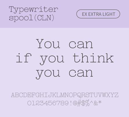 알파벳 영어 폰트 사람없음 OTF 라이트체 낱개폰트 설치폰트 디자인서체 영문폰트 Typodermic_서체 활자체 typewriterspoolcln_서체 typewriterspoolclnex_서체 문자 파일형식