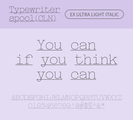 알파벳 영어 폰트 사람없음 OTF 라이트체 낱개폰트 설치폰트 디자인서체 영문폰트 Typodermic_서체 이탤릭체 활자체 typewriterspoolcln_서체 typewriterspoolclnex_서체 문자 파일형식