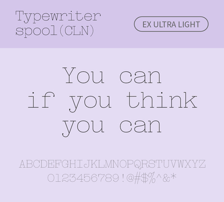 알파벳 영어 폰트 사람없음 OTF 라이트체 낱개폰트 설치폰트 디자인서체 영문폰트 Typodermic_서체 활자체 typewriterspoolcln_서체 typewriterspoolclnex_서체 문자 파일형식