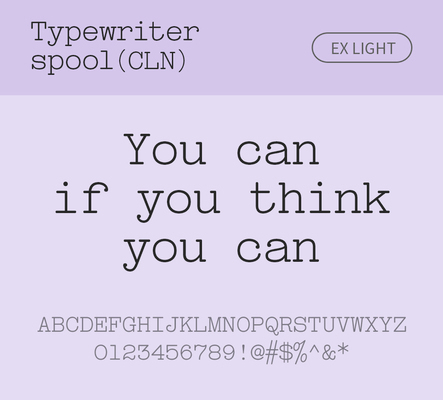 알파벳 영어 폰트 사람없음 OTF 라이트체 낱개폰트 설치폰트 디자인서체 영문폰트 Typodermic_서체 활자체 typewriterspoolcln_서체 typewriterspoolclnex_서체 문자 파일형식