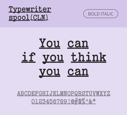 알파벳 영어 폰트 사람없음 OTF 볼드체 낱개폰트 설치폰트 디자인서체 영문폰트 Typodermic_서체 이탤릭체 활자체 typewriterspoolcln_서체 문자 파일형식