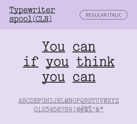 알파벳 영어 폰트 사람없음 OTF 레귤러체 낱개폰트 설치폰트 디자인서체 영문폰트 Typodermic_서체 이탤릭체 활자체 typewriterspoolcln_서체 문자 파일형식