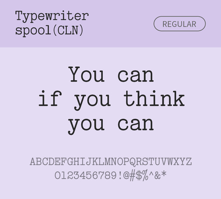 알파벳 영어 폰트 사람없음 OTF 레귤러체 낱개폰트 설치폰트 디자인서체 영문폰트 Typodermic_서체 활자체 typewriterspoolcln_서체 문자 파일형식