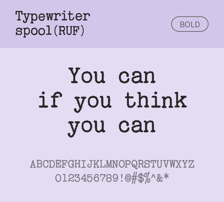 알파벳 영어 폰트 사람없음 OTF 볼드체 낱개폰트 설치폰트 디자인서체 영문폰트 Typodermic_서체 활자체 typewriterspoolruf_서체 문자 파일형식