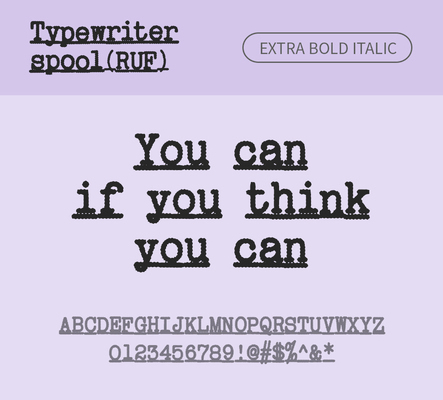 알파벳 영어 폰트 사람없음 OTF 낱개폰트 설치폰트 디자인서체 영문폰트 엑스트라볼드체 Typodermic_서체 이탤릭체 활자체 typewriterspoolruf_서체 문자 파일형식