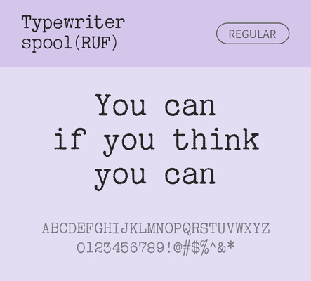 알파벳 영어 폰트 사람없음 OTF 레귤러체 낱개폰트 설치폰트 디자인서체 영문폰트 Typodermic_서체 활자체 typewriterspoolruf_서체 문자 파일형식